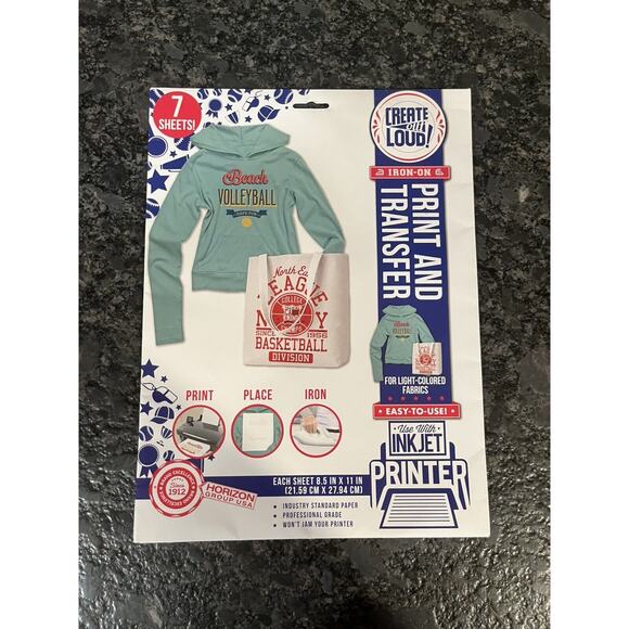 Lot of 4 Vtg Iron-On Transfers + 7-Pk Blank Inkjet Iron-On Print&Transfer Paper - Picture 10 of 11